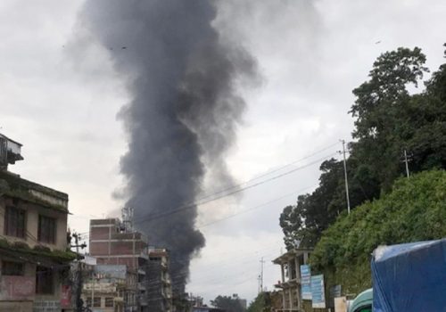 बालाजुको जुत्ता काराखानामा लागेको आगो नियन्त्रणमा, करोडौँको क्षति