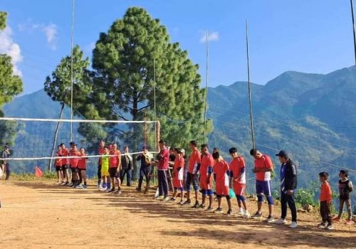 तमैमा शुरु खुल्ला भलिबलको उद्घाटन खेलमा पोल्चेतको बिजयी शुरुवात