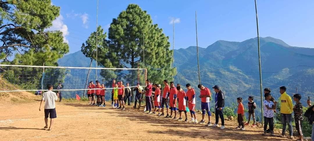 तमैमा शुरु खुल्ला भलिबलको उद्घाटन खेलमा पोल्चेतको बिजयी शुरुवात