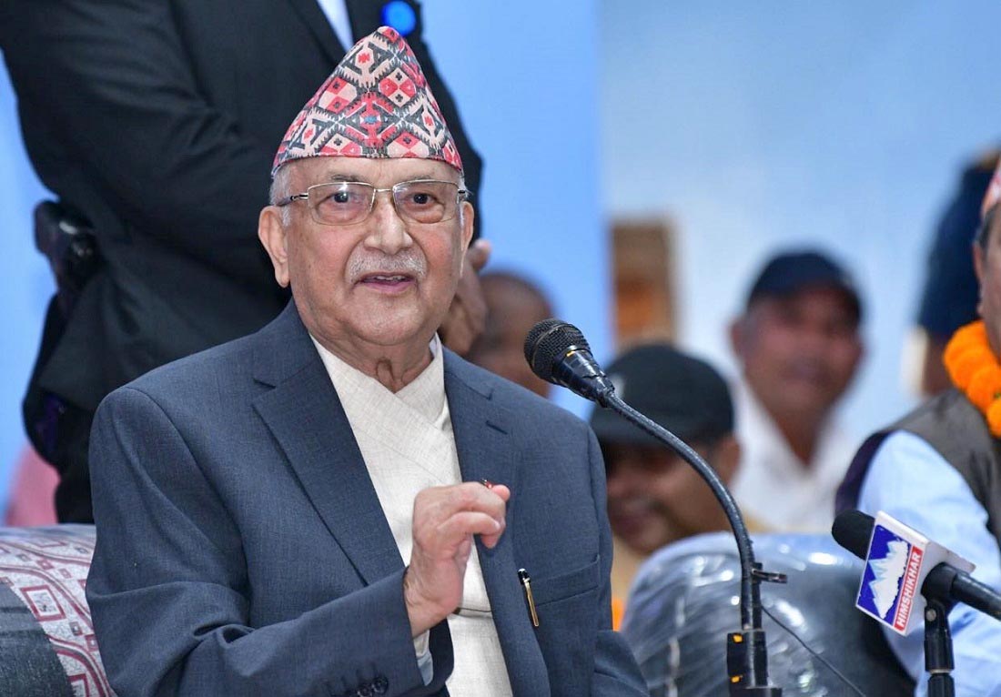 राप्रपालाई भोट माग्दै ओलीले भने- लिङ्देनलाई जिताउनु एमालेको इज्जत हो