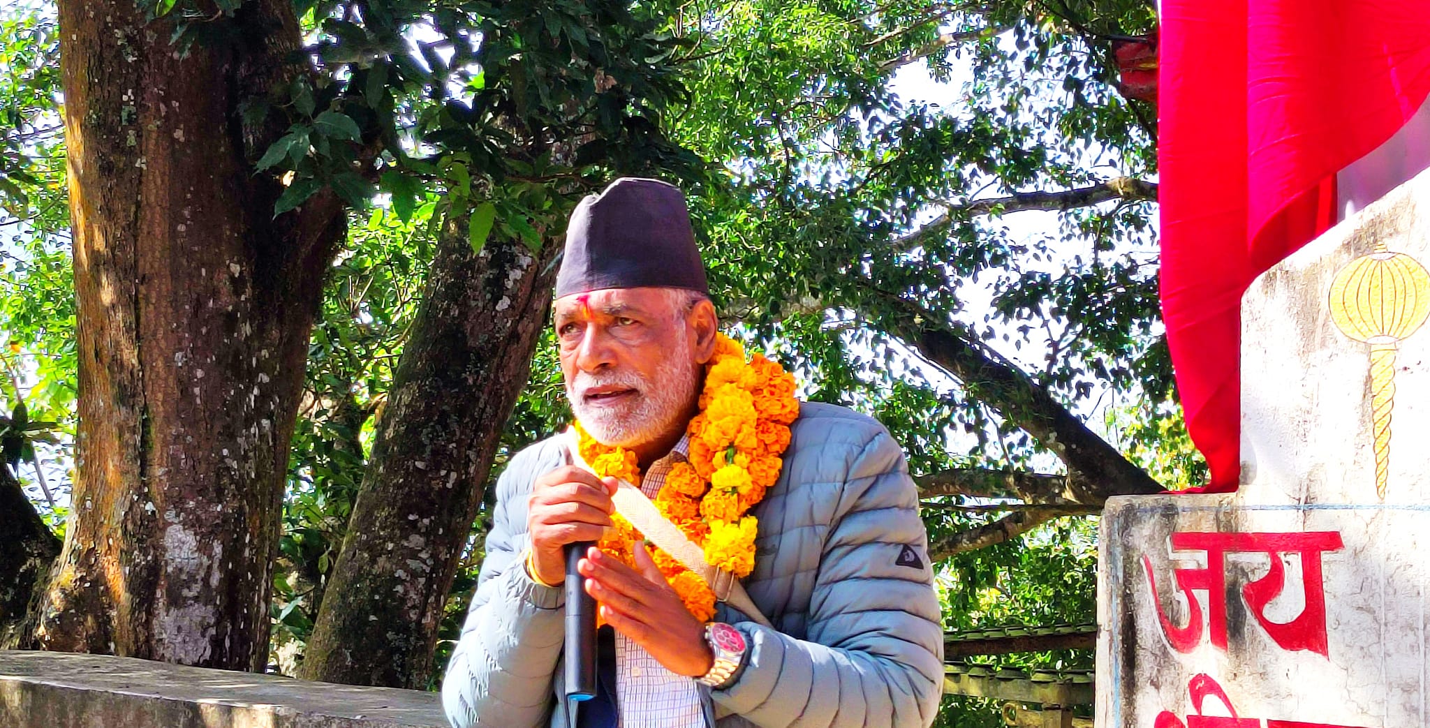गठबन्धनलाई जिताएर पठाउनुहोस,गुठी समस्या समाधान गर्न नेतृत्व मै लिन्छु :अधिकारी