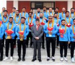 प्रधानमन्त्रीद्वारा विजेता क्रिकेट खेलाडीलाई पुरस्कारको घोषणा