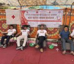 धादिङ अस्पतालमा ६२ जनाले गरे रक्तदान