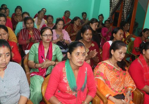 धादिङका महिलाहरुलाई उद्धघोषण तथा प्रभावकारी भाषण कला तालिम