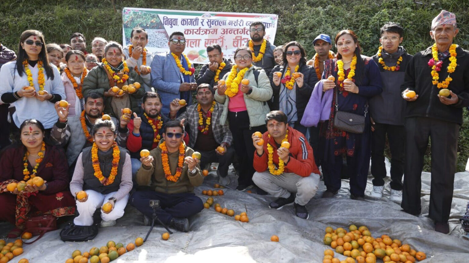 बेनिघाट रोराङमा सुन्तला खाउँ,बिऊ दिउँ कार्यक्रम