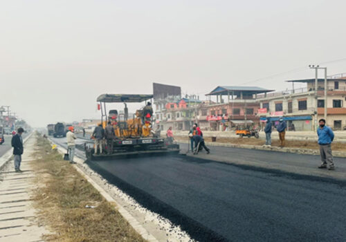 पुलचोक–गोन्द्राङ छ लेन सडकको काम अन्तिम चरणमा