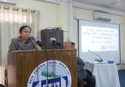 चलचित्रसम्बन्धी विधेयक संसद्को आगामी अधिवेशनमा – मन्त्री शर्मा