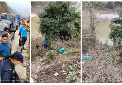 मुग्लीन नजिकै त्रिशुलीमा ट्याक्सी खस्दा ५ जनाको मृत्यू