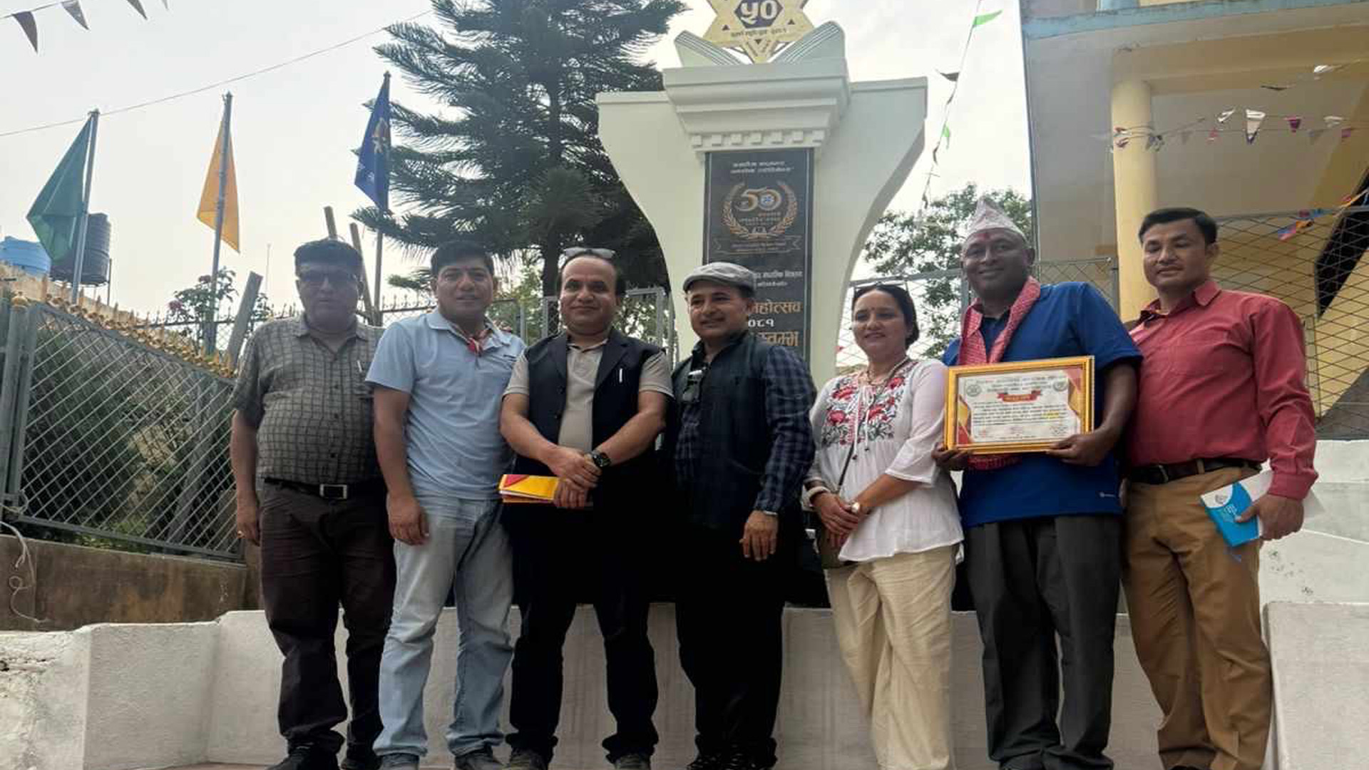 धाादिङमा पूर्व विद्यार्थी समाजद्धारा १० लाख रुपयाँको अक्षयकोष र अभिभावक प्रतिक्षालय निर्माण गर्ने