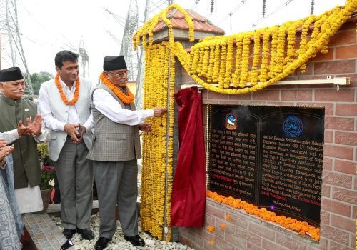 प्रधानमन्त्री दाहालद्वारा हेटौँडा सबस्टेसन उद्घाटन