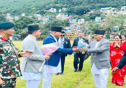 राष्ट्रपति पौडेल भगवती रथजात्रा अवलोकन गर्न पाल्पामा