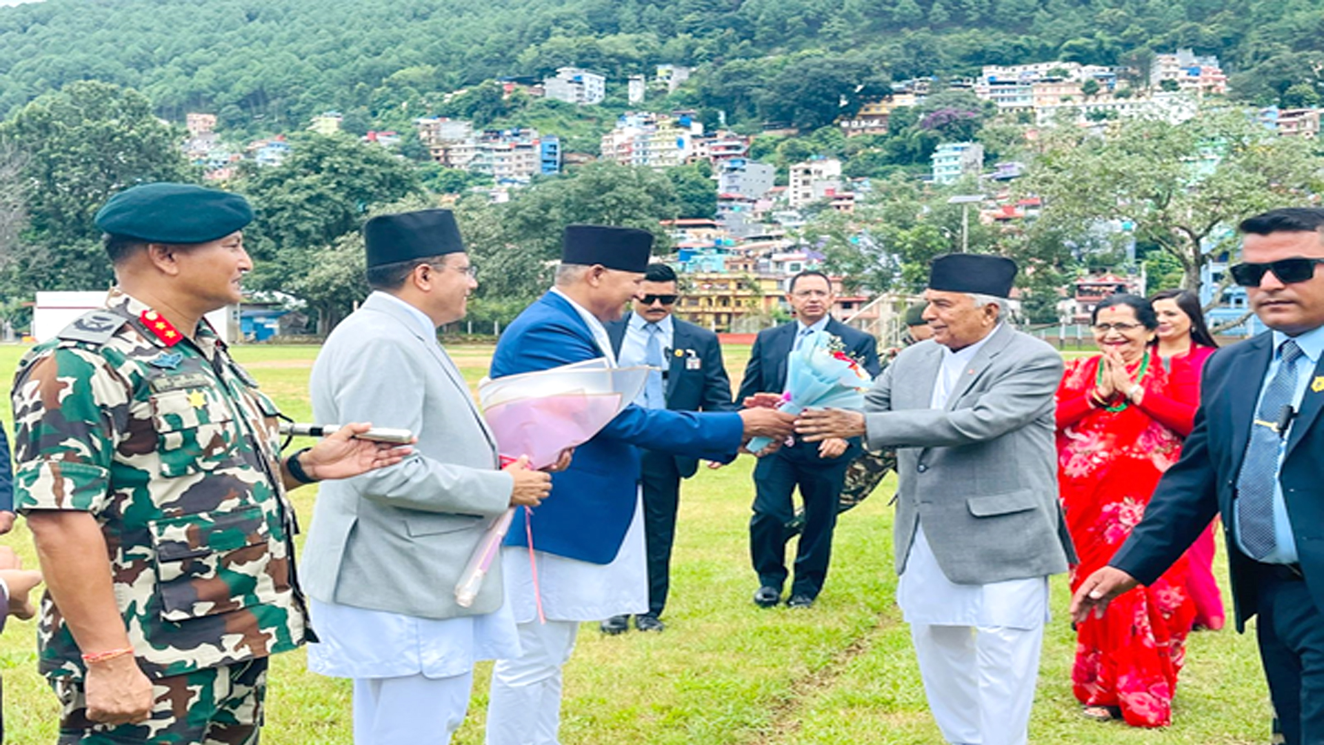 राष्ट्रपति पौडेल भगवती रथजात्रा अवलोकन गर्न पाल्पामा