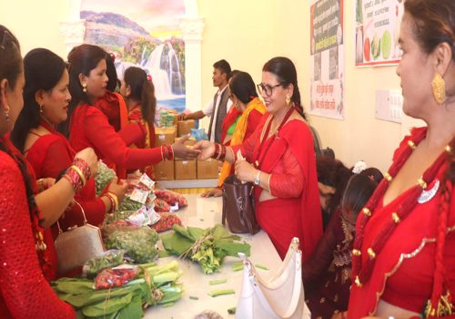 महिला उद्यमीबाट उत्पादित सामग्रीको बिक्री तथा प्रदर्शनी