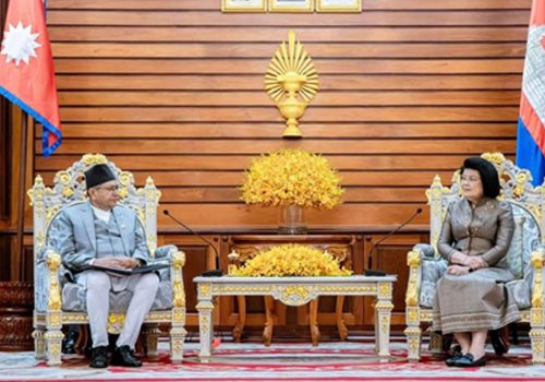 सभामुख घिमिरेद्वारा कम्बोडियन समकक्षीसँग भेट