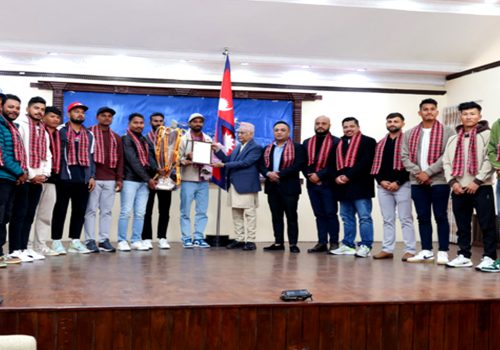जनकपुर बोल्ट्सलाई प्रधानमन्त्रीको सम्मान