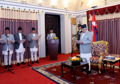 नवनियुक्त राजदूतहरुद्वारा पद तथा गोपनीयताको शपथ ग्रहण