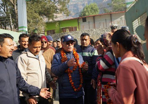 म्याग्दीको पूर्वाधार र पर्यटन विकासमा मेरो ध्यान गएको छ : अध्यक्ष दाहाल