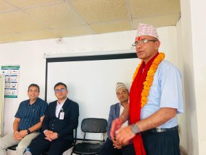 आयुर्वेद धादिङका अध्यक्षमा बद्री प्रसाद कोइरालाद्धारा पदभार ग्रहण