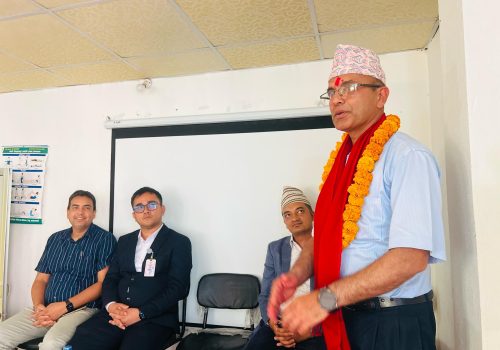 आयुर्वेद धादिङका अध्यक्षमा बद्री प्रसाद कोइरालाद्धारा पदभार ग्रहण