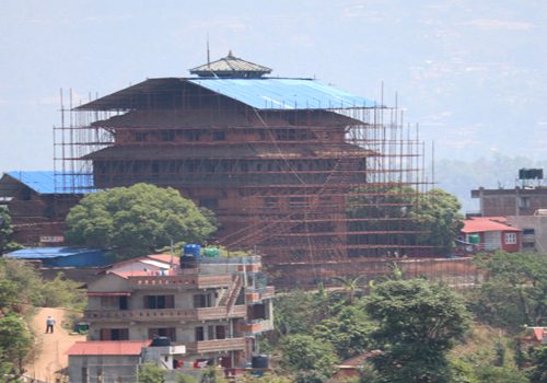 भूकम्पको एकदशकः अझै सकिएन साततले दरबारको पुनःनिर्माण