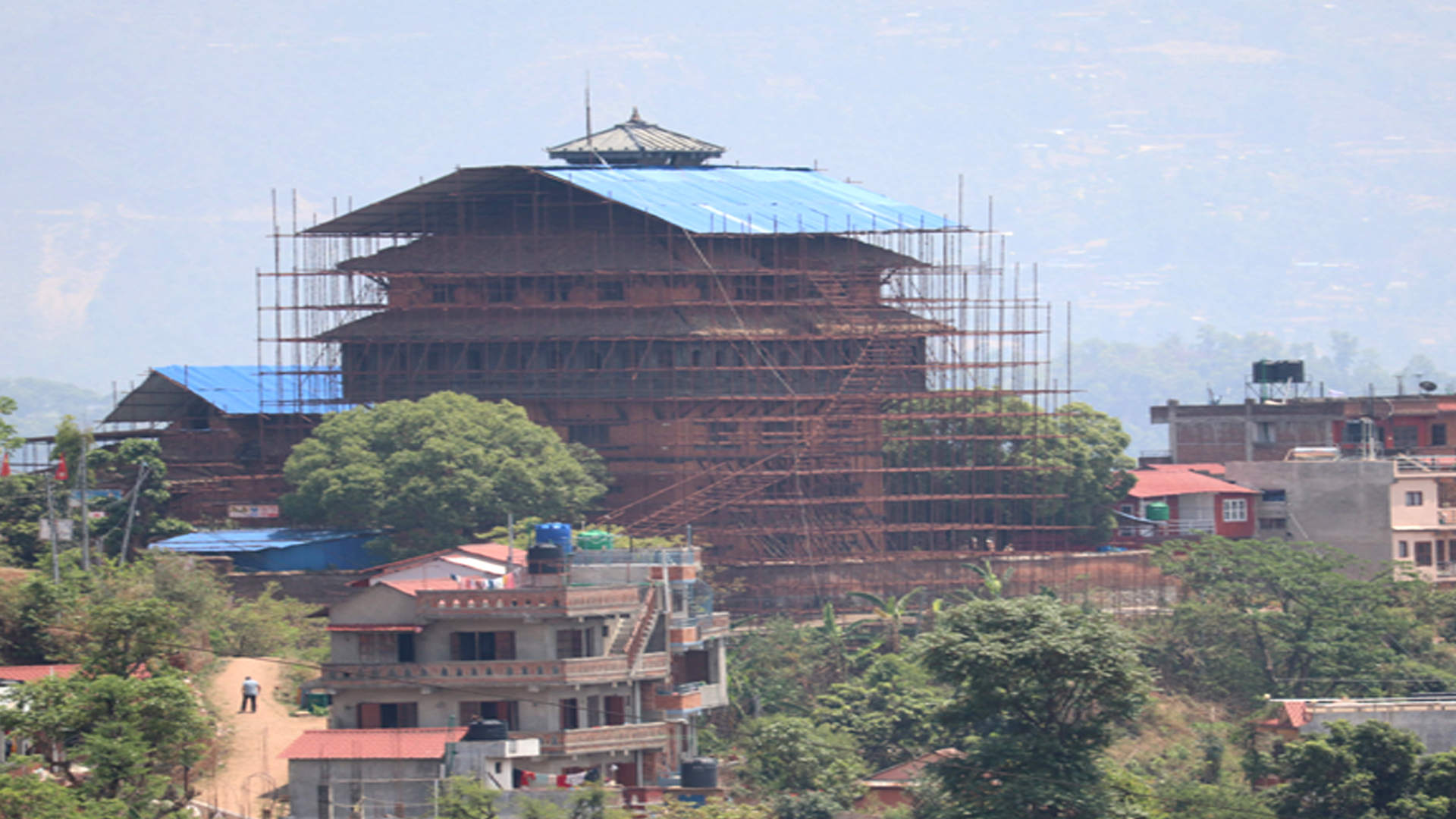 भूकम्पको एकदशकः अझै सकिएन साततले दरबारको पुनःनिर्माण