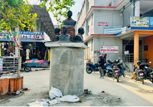 लहान चोकको सहिद स्मारक स्थानान्तरण गरियो
