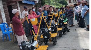 किसानलाई प्रविधिमैत्री बनाउन अनुदानमा हाते ट्र्याक्टर