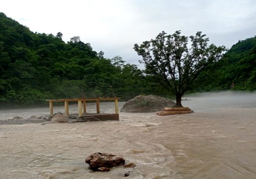 कालीगण्डकीको बहाब यस वर्षकै उच्च विन्दुमा, शालिग्राम शिला डुबानमा
