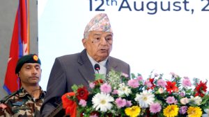गणतन्त्रको जगमा उभिएर समृद्ध नेपाल बनाउने युगीन अभिभारा युवाहरूको काँधमा आइसकेको छः राष्ट्रपति पौडेल