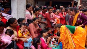 बनेपामा एक सय २३ वर्ष पूरानो ‘कन्या–पूजा’
