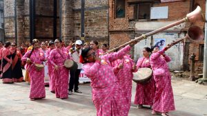 विवाहमा बाजा बजाएर वार्षिक तीन लाख आम्दानी गर्दै पाल्पाका महिला