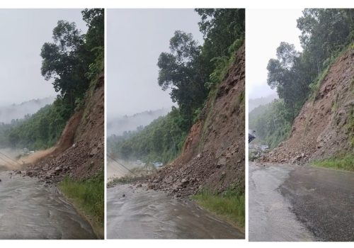 धादिङको जहरेमा पहिरो, सडक अवरुद्ध