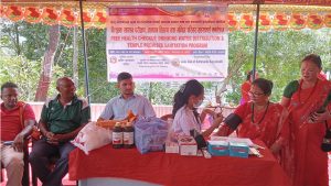 धादिङमा तिजको अवसरमा सरसफाई, निःशुल्क स्वास्थ्य परिक्षण र पानी बितरण