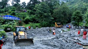 लेतेखोलाको बाढीले भौतिक संरचनामा क्षति