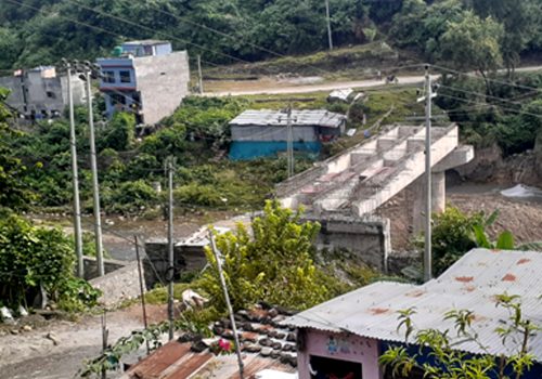 बुल्दीखोलामा धमाधम पक्की पुल निर्माण हुँदै
