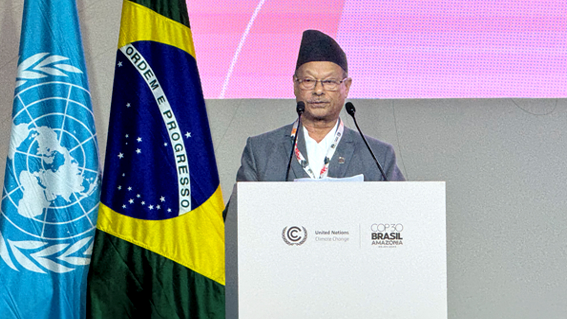 कोप–३० मा कृषिमन्त्रीको नेतृत्वमा सहभागिता, जलवायु न्यायका लागि आह्वान