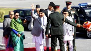 राष्ट्रपति  कतारतर्फ  प्रस्थान