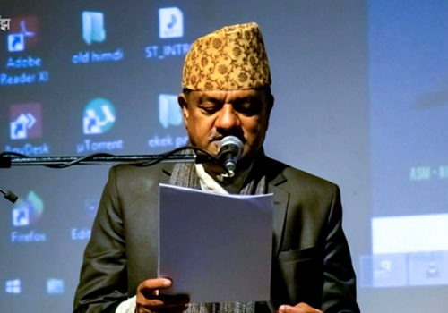 ‘काव्य साँझः कल्प’मा बाँसुरीको धुनसँगै गुन्जिए डा लम्साल