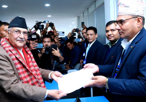 अध्यक्ष ओलीद्वारा मनोनयन दर्ता