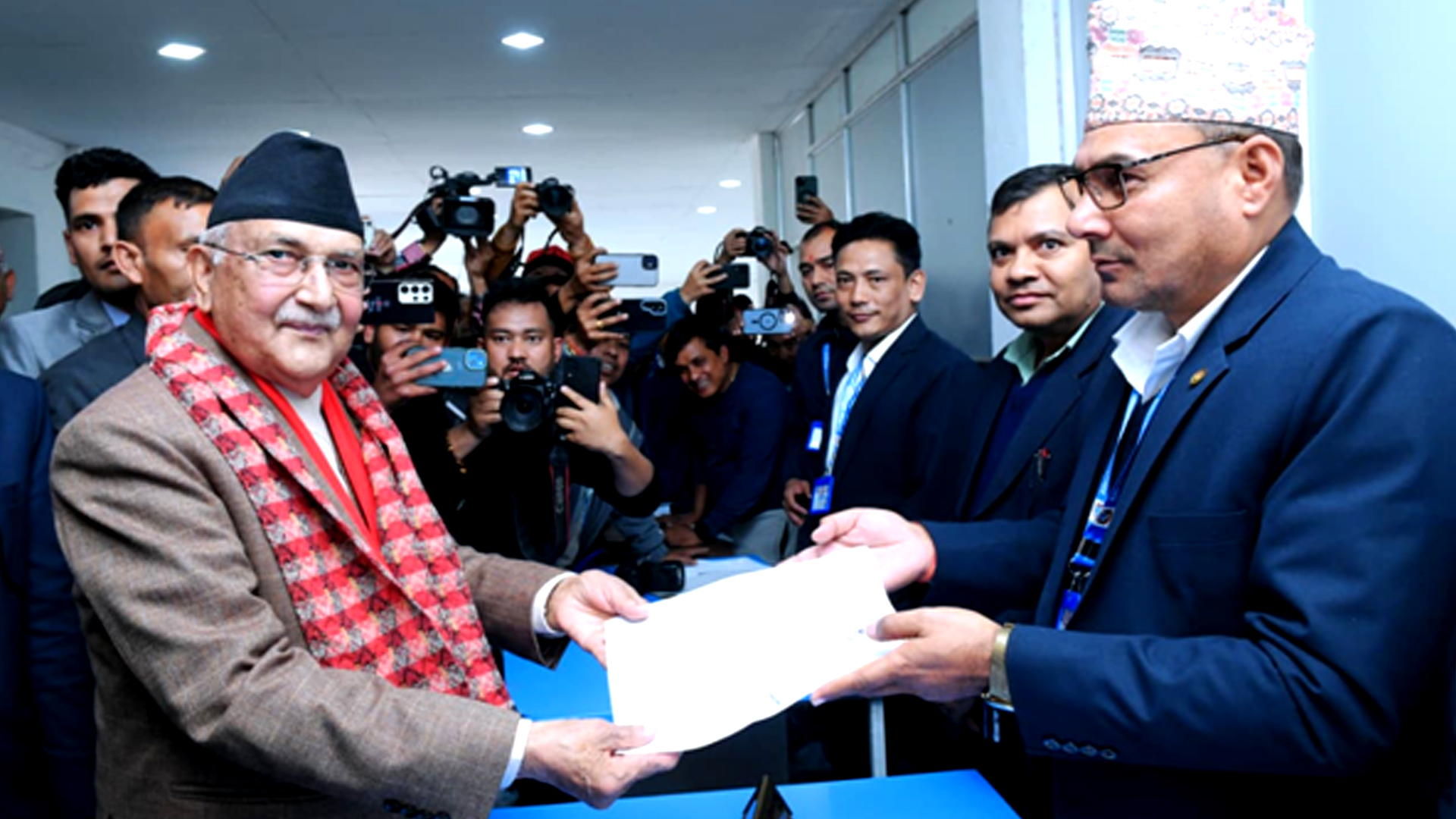 अध्यक्ष ओलीद्वारा मनोनयन दर्ता